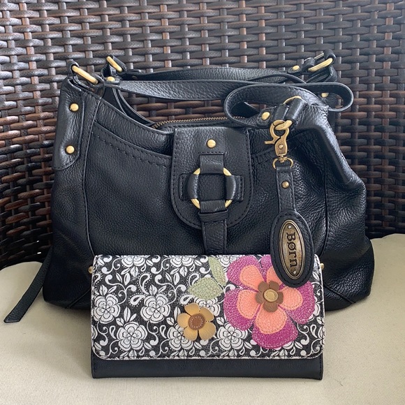 Born Handbags - BORN Shoulder Bag with Leather RELIC  Wallet